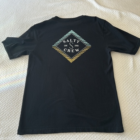 Salty Crew Boys Faded Premium Short Sleeve Tee, Black, XL - Picture 4 of 7